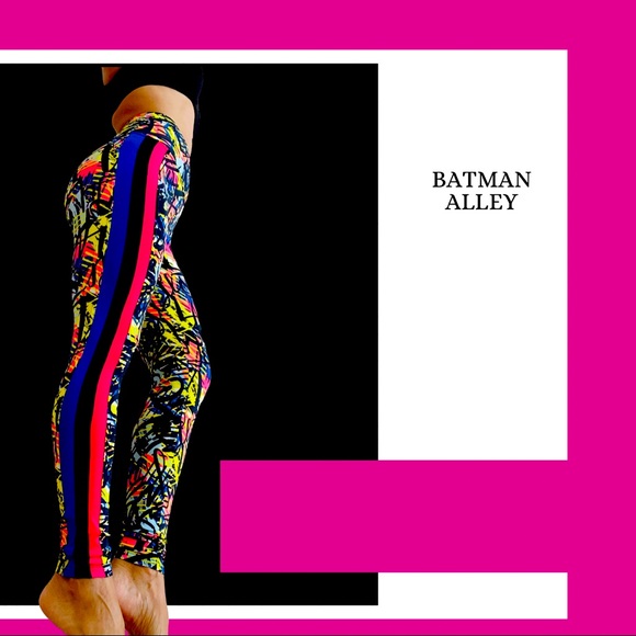 Cool Neon Graffiti Bombom Leggings - Picture 2 of 6